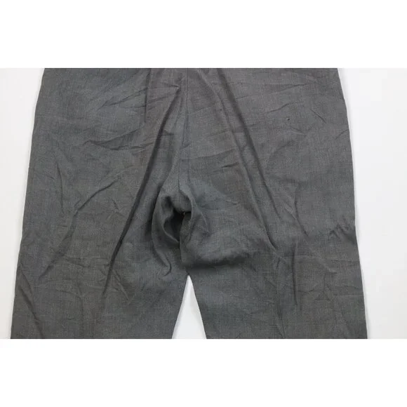 Vintage 60s 70s Streetwear Mens 32x28 Lightweight Wool Knit Chino Pants Gray USA